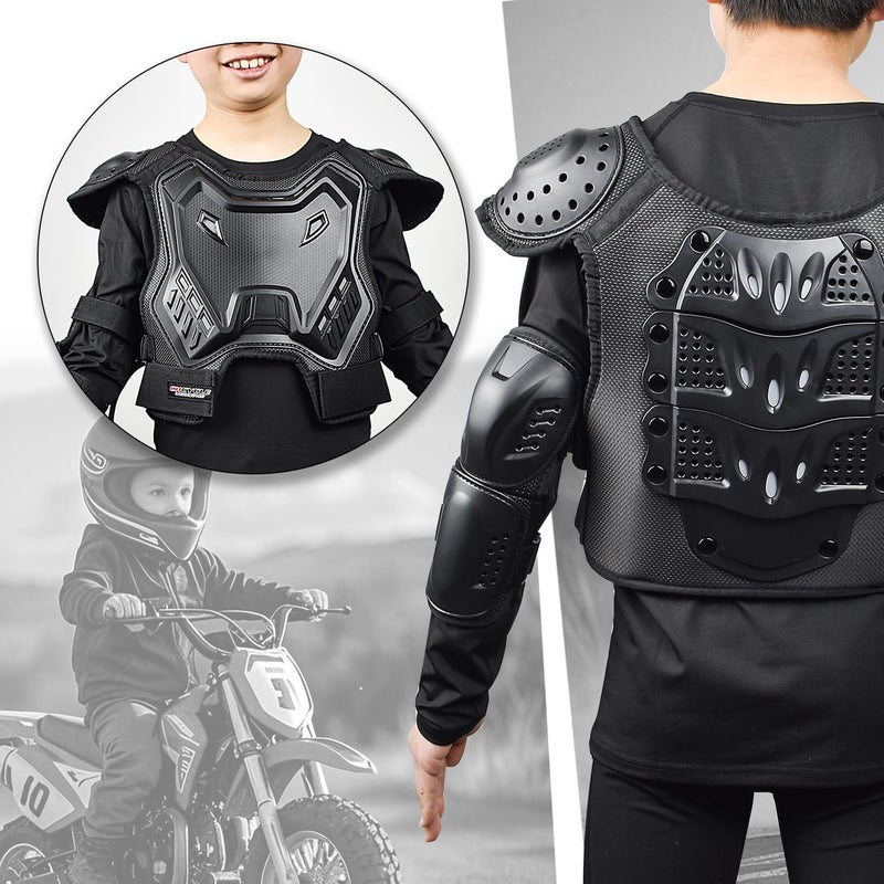CHCYCLE Kids Dirt Bike Gear Motorcycle Armor Suit Chest Protector with Knee Pads Elbow Pads for Youth Mountain Biking Cycling Skating - Image 3